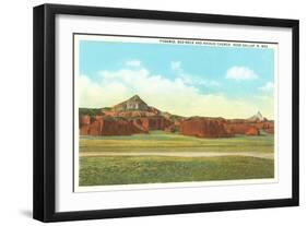 Rocks Near Gallup, New Mexico-null-Framed Art Print