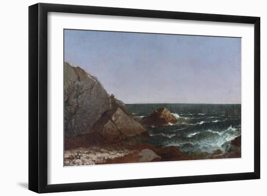 Rocks Near Newport-Thomas Birch-Framed Giclee Print
