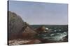 Rocks Near Newport-Thomas Birch-Stretched Canvas