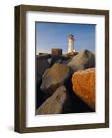 Rocks near Peggy's Cove Light-Ron Watts-Framed Photographic Print