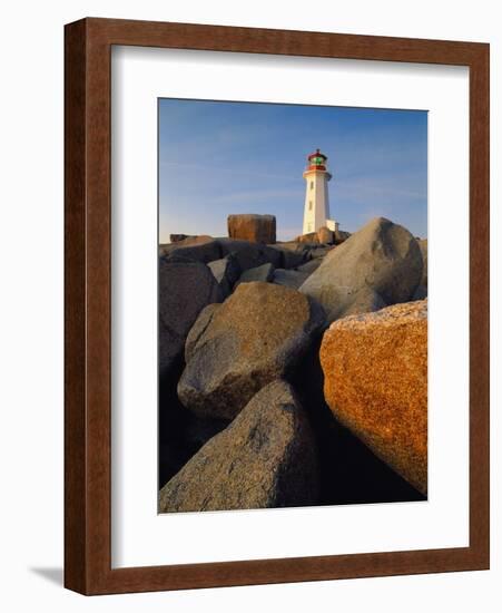 Rocks near Peggy's Cove Light-Ron Watts-Framed Photographic Print