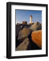 Rocks near Peggy's Cove Light-Ron Watts-Framed Photographic Print