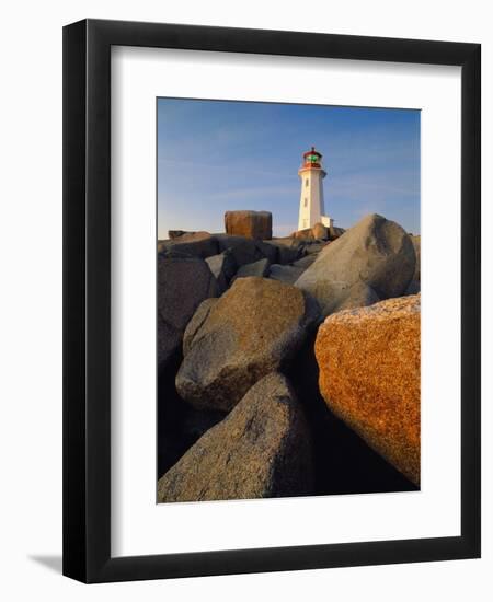 Rocks near Peggy's Cove Light-Ron Watts-Framed Photographic Print
