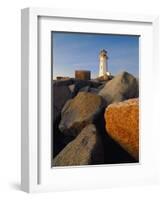 Rocks near Peggy's Cove Light-Ron Watts-Framed Photographic Print