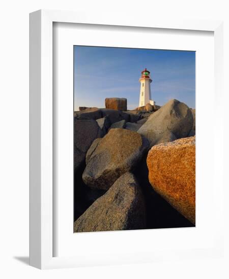 Rocks near Peggy's Cove Light-Ron Watts-Framed Photographic Print