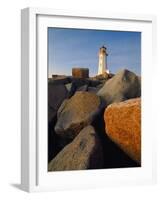 Rocks near Peggy's Cove Light-Ron Watts-Framed Photographic Print