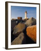 Rocks near Peggy's Cove Light-Ron Watts-Framed Photographic Print