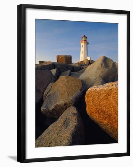 Rocks near Peggy's Cove Light-Ron Watts-Framed Photographic Print