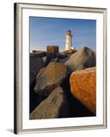 Rocks near Peggy's Cove Light-Ron Watts-Framed Photographic Print