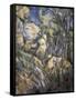 Rocks Near the Caves Below the Chateau Noir-Paul Cézanne-Framed Stretched Canvas