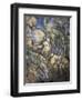 Rocks Near the Caves Below the Chateau Noir-Paul Cézanne-Framed Art Print