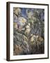 Rocks Near the Caves Below the Chateau Noir-Paul Cézanne-Framed Art Print