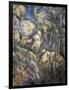 Rocks Near the Caves Below the Chateau Noir-Paul Cézanne-Framed Art Print