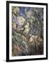 Rocks Near the Caves Below the Chateau Noir-Paul Cézanne-Framed Art Print