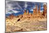 Rocks of Sahara Desert, Tassili N'ajjer, Algeria-DmitryP-Mounted Photographic Print