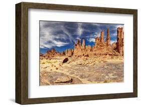 Rocks of Sahara Desert, Tassili N'ajjer, Algeria-DmitryP-Framed Photographic Print