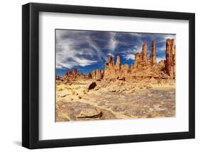 Rocks of Sahara Desert, Tassili N'ajjer, Algeria-DmitryP-Framed Photographic Print