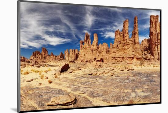 Rocks of Sahara Desert, Tassili N'ajjer, Algeria-DmitryP-Mounted Photographic Print