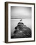 Rocks on a Shore Leading into the Sea-Cristina Carra Caso-Framed Photographic Print