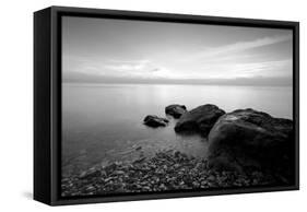 Rocks on Beach-PhotoINC-Framed Stretched Canvas