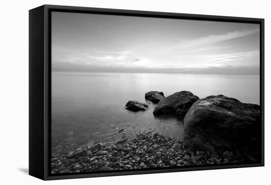 Rocks on Beach-PhotoINC-Framed Stretched Canvas