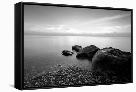 Rocks on Beach-PhotoINC-Framed Stretched Canvas