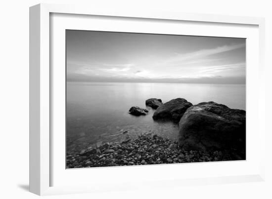 Rocks on Beach-PhotoINC-Framed Photographic Print