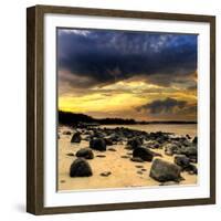 Rocks on Beach-null-Framed Photographic Print