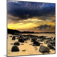 Rocks on Beach-null-Mounted Photographic Print