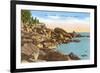 Rocks on North Shore, Lake Superior, Minnesota-null-Framed Premium Giclee Print