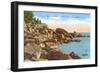 Rocks on North Shore, Lake Superior, Minnesota-null-Framed Art Print