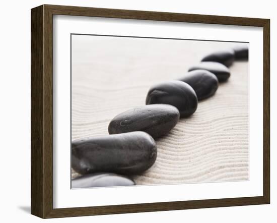 Rocks on sand-John Smith-Framed Premium Photographic Print