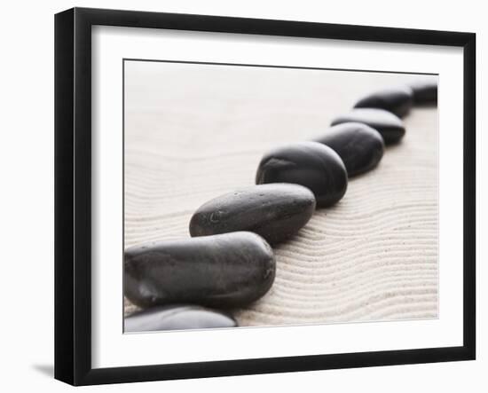 Rocks on sand-John Smith-Framed Photographic Print