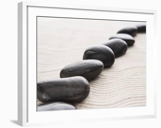 Rocks on sand-John Smith-Framed Photographic Print
