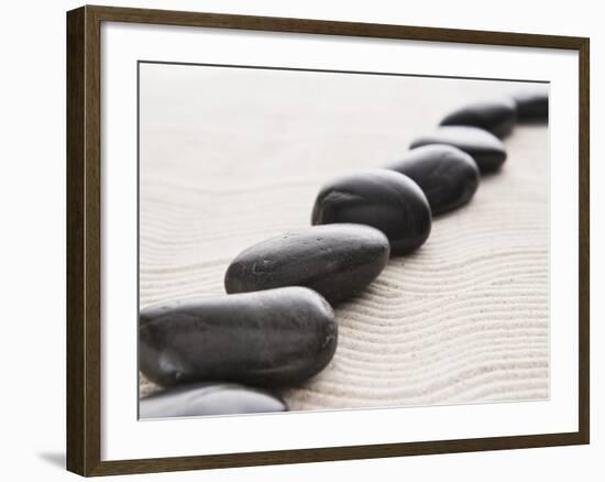 Rocks on sand-John Smith-Framed Photographic Print