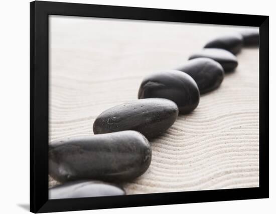 Rocks on sand-John Smith-Framed Photographic Print