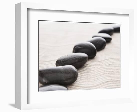 Rocks on sand-John Smith-Framed Photographic Print