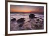 Rocks on Silky Water-Michael Blanchette-Framed Photographic Print