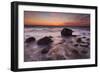 Rocks on Silky Water-Michael Blanchette-Framed Photographic Print