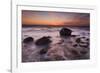 Rocks on Silky Water-Michael Blanchette-Framed Photographic Print