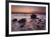 Rocks on Silky Water-Michael Blanchette-Framed Photographic Print