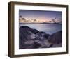 Rocks on the Anse Source d'Argent beach, La Digue Island, Seychelles-null-Framed Art Print