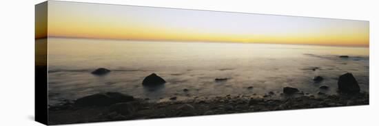 Rocks on the Beach, Block Island, Rhode Island, USA-null-Stretched Canvas