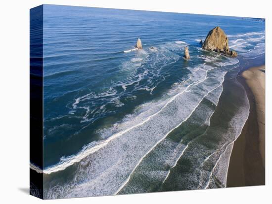 Rocks on the beach, Cannon Beach, Oregon, USA-Panoramic Images-Stretched Canvas