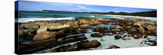 Rocks on the Beach, Friendly Beaches, Freycinet National Park, Tasmania, Australia-null-Stretched Canvas