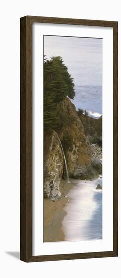 Rocks on the Beach, McWay Falls, Julia Pfeiffer Burns State Park, Monterey County, Big Sur, Cali...-null-Framed Photographic Print