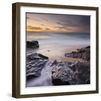 Rocks on the Beach, Ship Creek, West Coast, Tasman Sea, South Island, New Zealand-Rainer Mirau-Framed Photographic Print