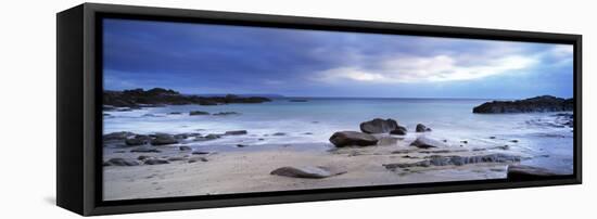 Rocks on the Beach, Stoke Beach, Newton Ferrers, South Devon, Devon, England-null-Framed Stretched Canvas