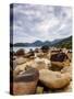 Rocks on the Cepilho Beach, Trinidade, Paraty Zone, State of Rio de Janeiro, Brazil, South America-Karol Kozlowski-Stretched Canvas