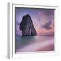 Rocks on the Phra Nang Beach, Evening Mood, Ao Nang, Krabi, Thailand-Rainer Mirau-Framed Photographic Print